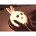 Vaikiška LED RGB naktinė lempa kiškis