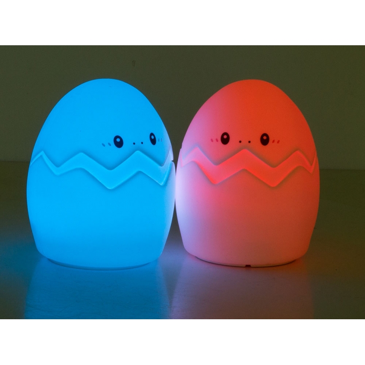 Vaikiška LED RGB naktinė lempa Kiaušinis su USB