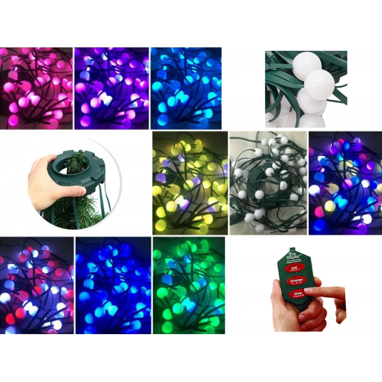 LED RGB  girlianda užuolaida kalėdinei eglutei