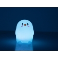 Vaikiška LED RGB naktinė lempa Pingvinas su USB
