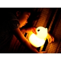 Vaikiška LED RGB naktinė lempa Ančiukas su pulteliu