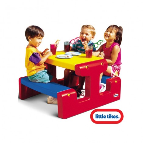 Iškylos stalas su 2 suoliukais vaikams , Little Tikes