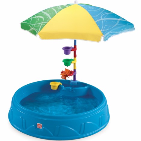Vandens - smėlio baseinas su skėčiu ir malūnu 2in1 , Step2