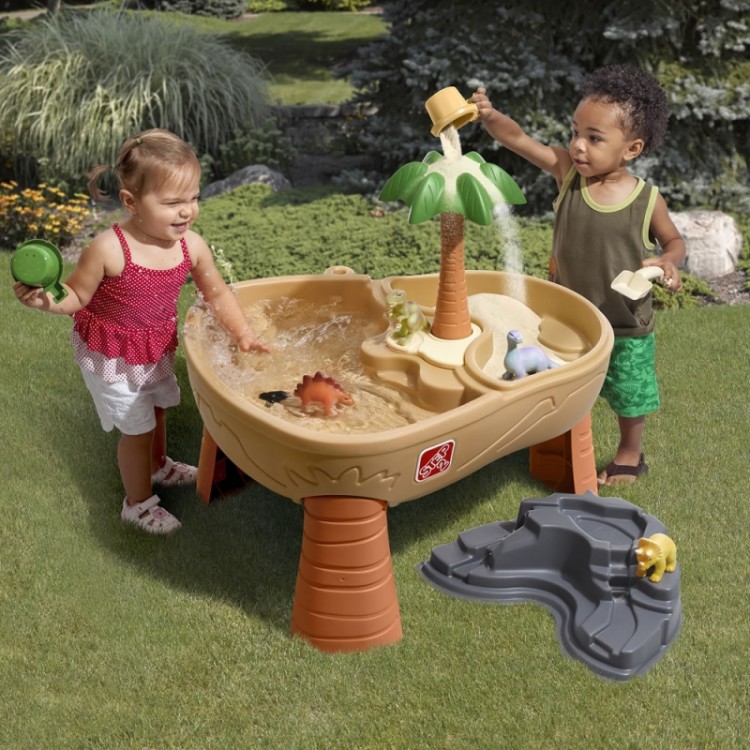Smėlio ir vandens stalas vaikams "Dinozaurų parkas" Step2