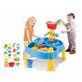 Žaislinis smėlio ir vandens stalas vaikams su malūnu ir priedais 14 vnt. Woopie