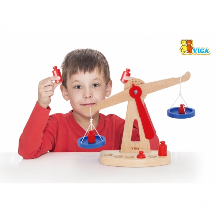 Žaislinės medinės svarstyklės , Viga Toys