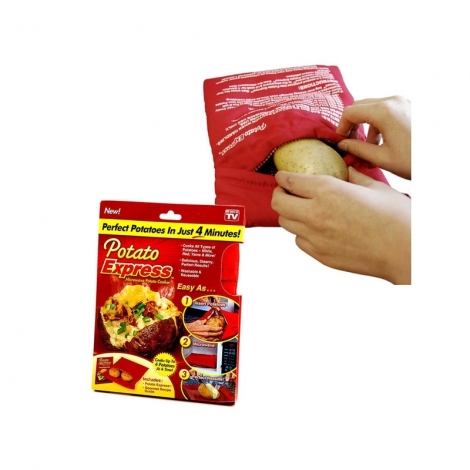 Daugkartinio naudojimo bulvių kepimo maišelis "Potato Express"