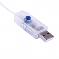 USB LED Girlianda Lanksti Vielutė 100LED , mėlyna